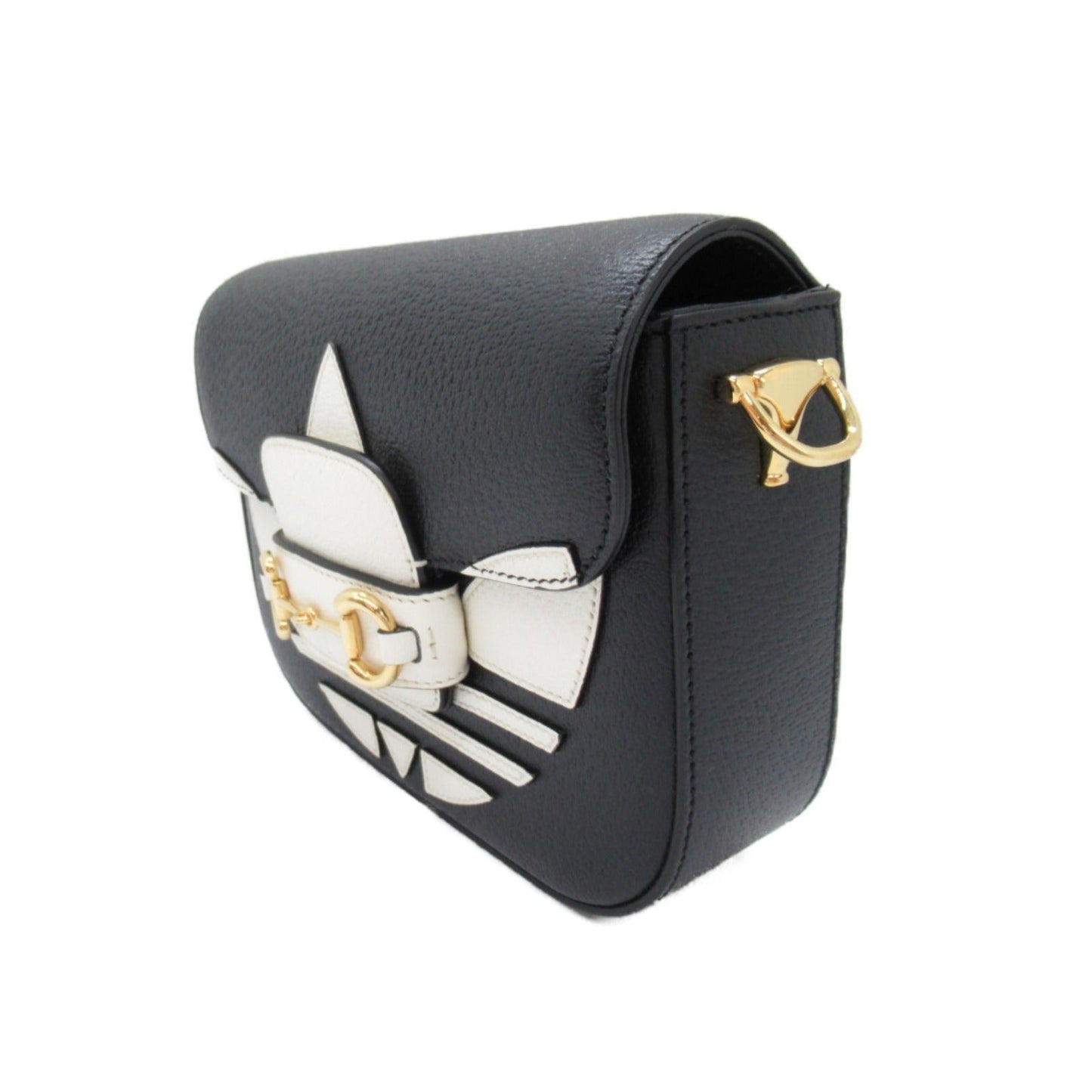 Gucci  adidas Shoulder Bag Shoulder Bag Leather  Black White 658574