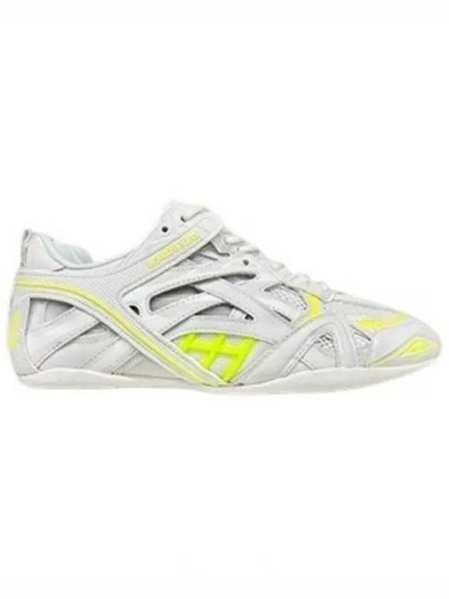 Luxury Balenciaga Trending 2025 Drive Low Top Sneakers Fluo Yellow White