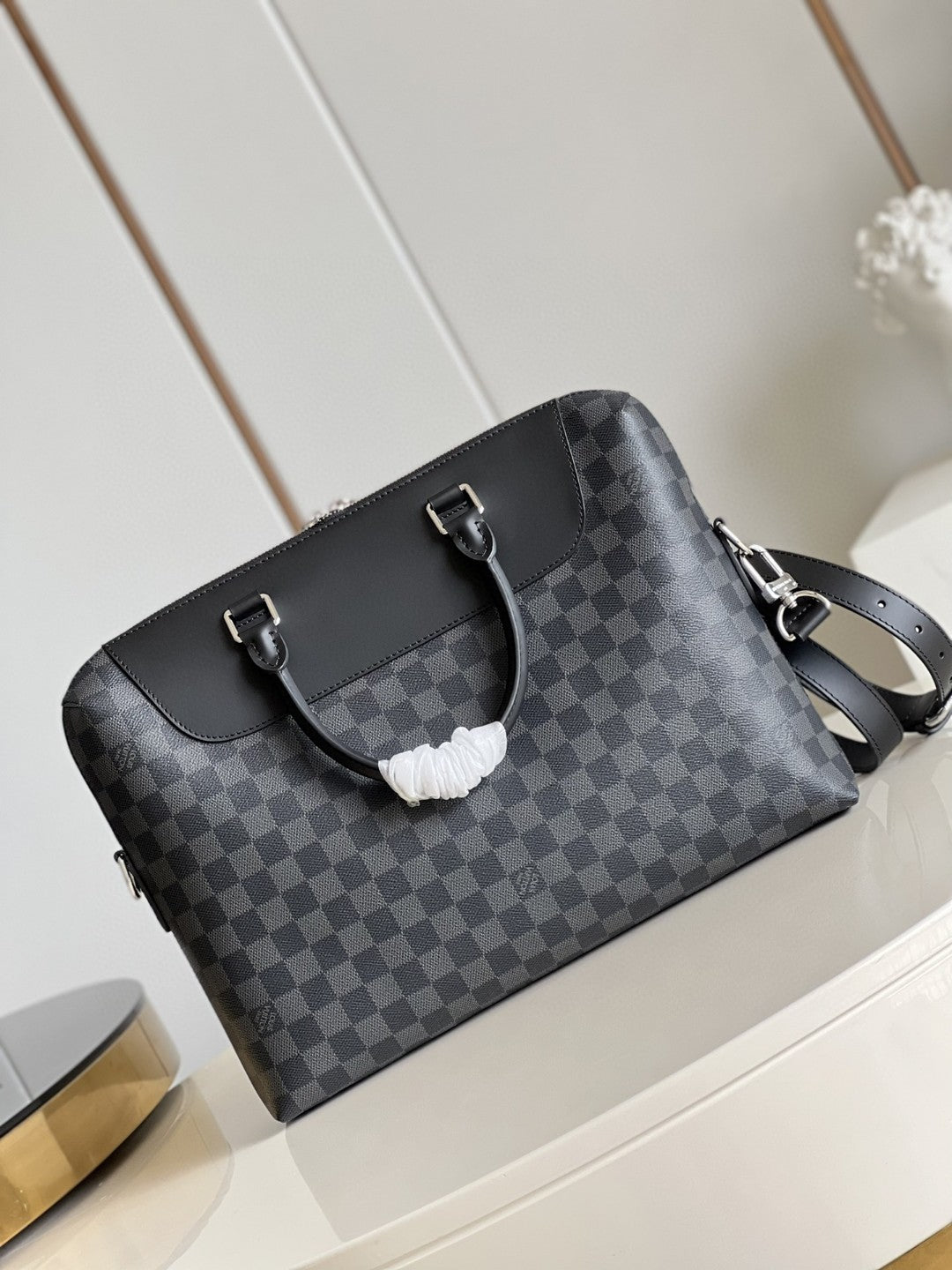 Top Quality Porte Documents Jour Business Bag Damier Graphite For Men, Bags, Shoulder And Crossbody Bags 14.6in/37cm Top Quality N48260