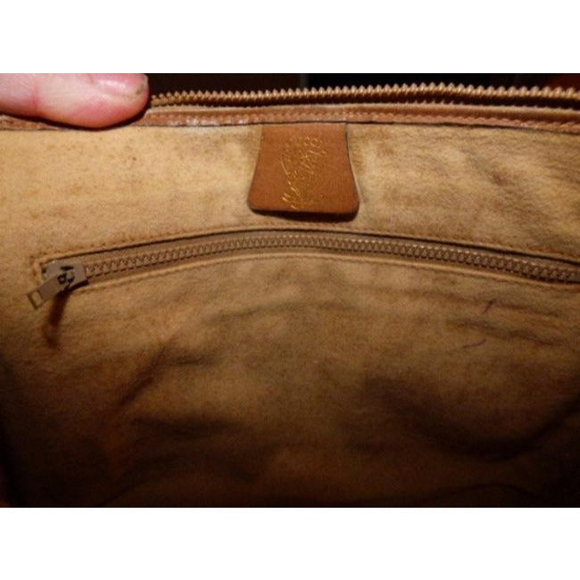 Gucci   Shades Of Brown Leather Canvas Clutch