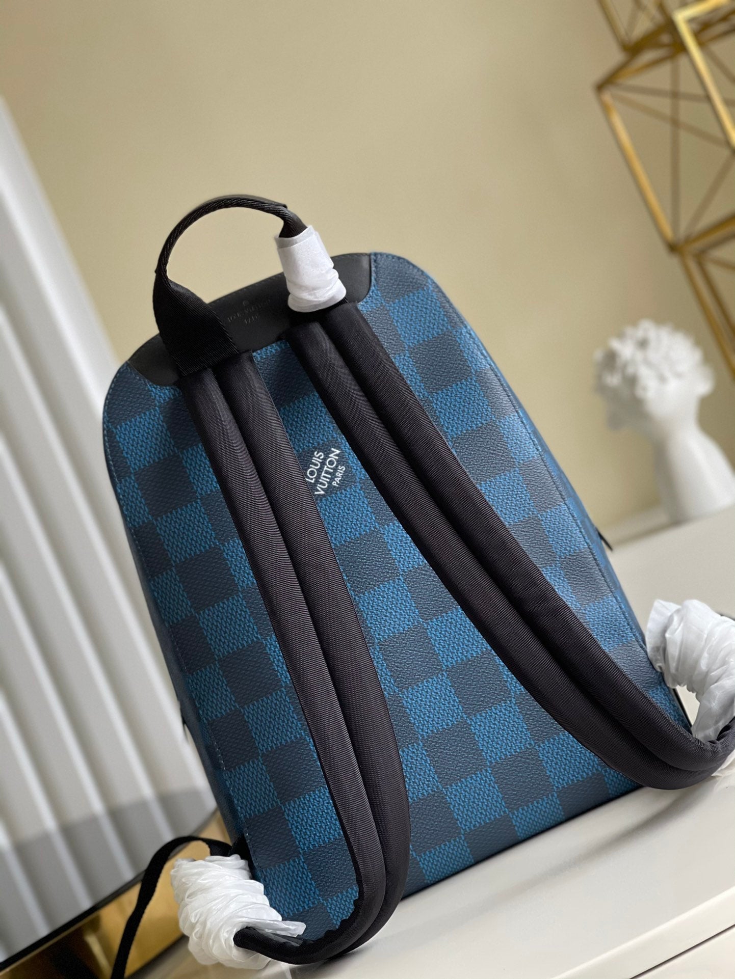 Top Quality Campus Backpack Damier Graphite 3D Canvas Blue For Men, Bags 39cm Top Quality N50008