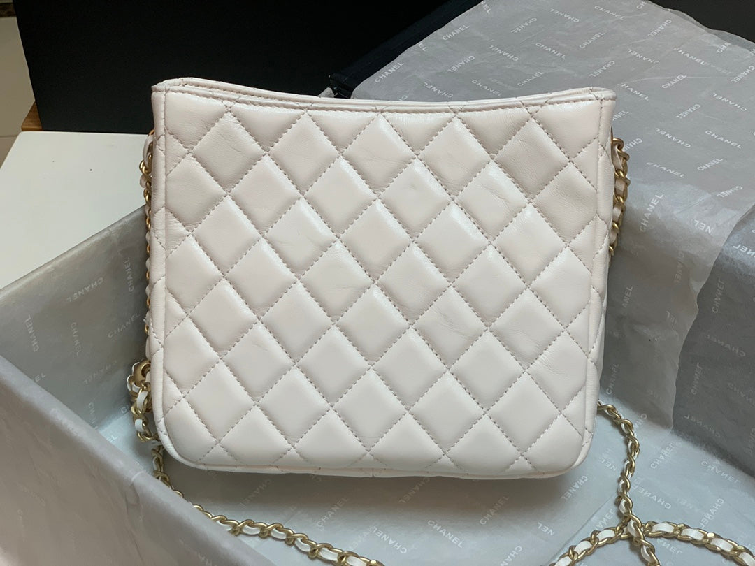 CHLHobo Handbag White Bag For Women 16cm/6in