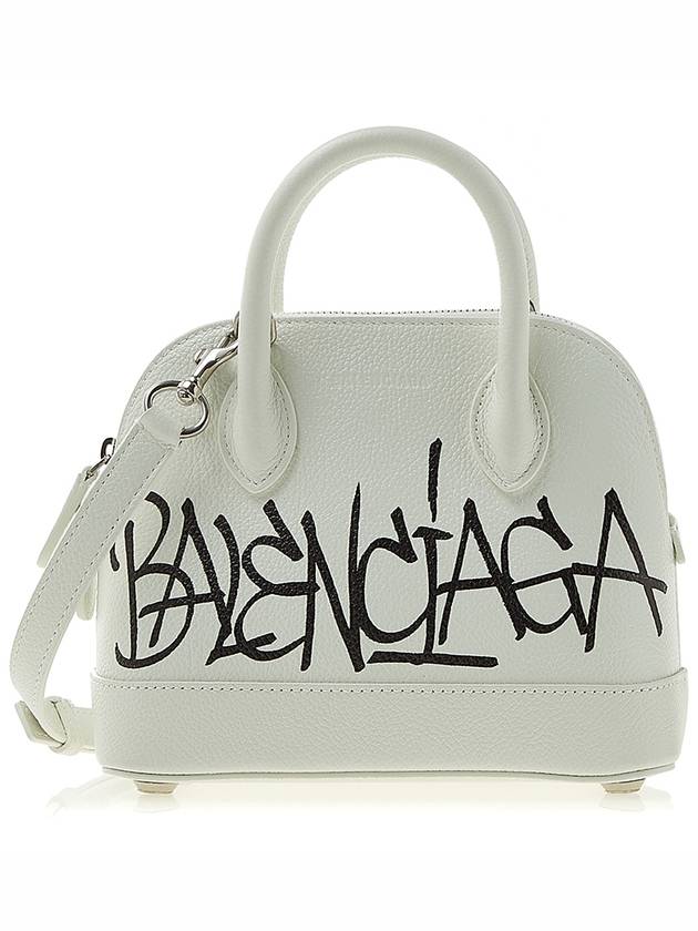 Luxury Balenciaga Trending 2025 Ville Graffiti Tote Bag White
