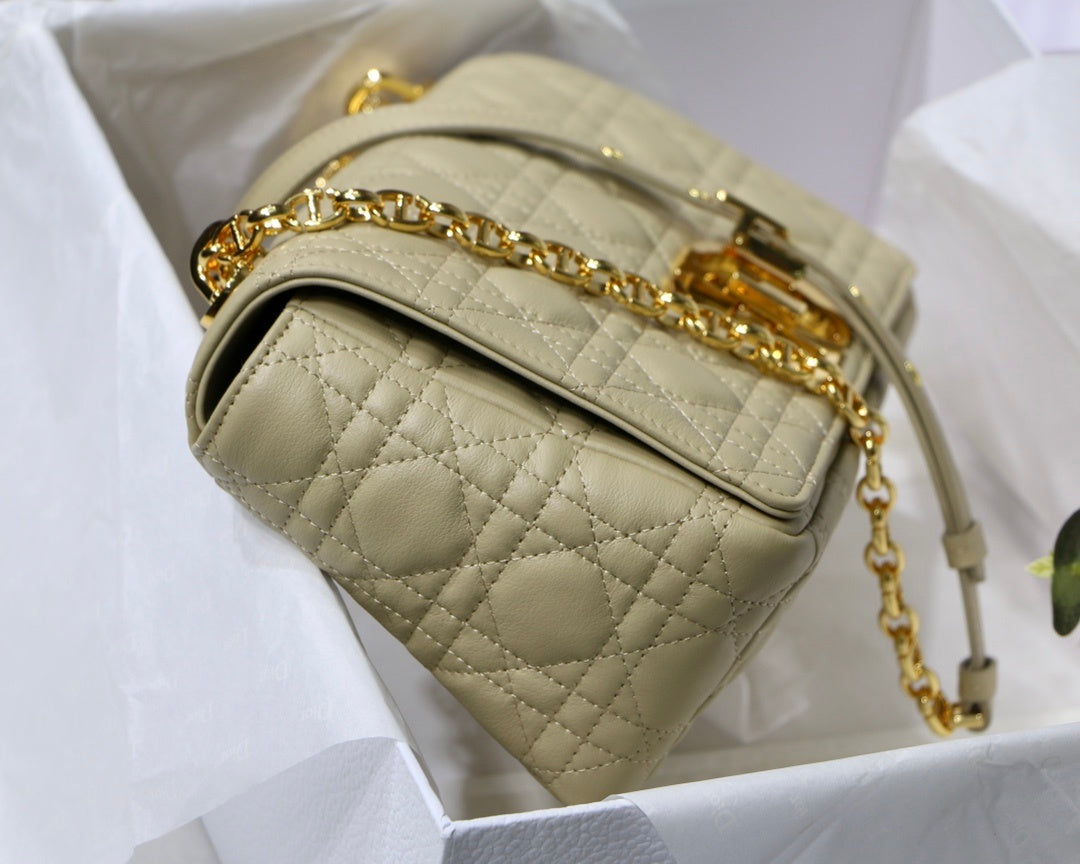 Top Quality Small Caro Bag Light Yellow For Women 8in/20cm CD M9241UWHC_M26Y