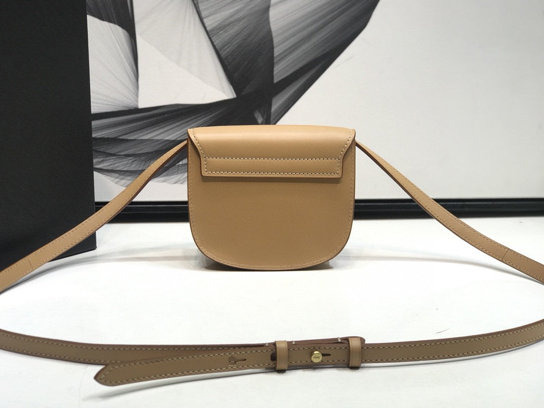 Top Quality Kaia Small Satchel Brown For Women 7.2in/18.5cm YSL 619740BWR6W2725