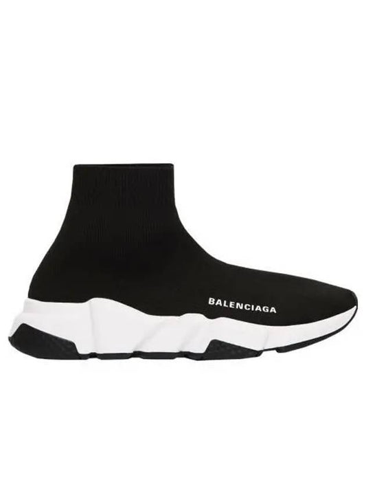 Luxury Balenciaga Trending 2025 Speed Trainer  High Top Sneakers Black White