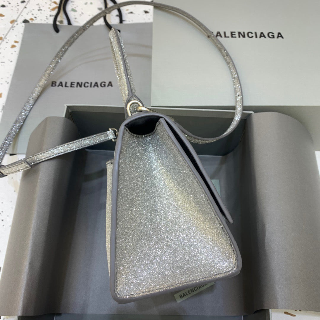 Top Quality Hourglass Small Handbag In Grey, For Women,  Bags 9in/23cm