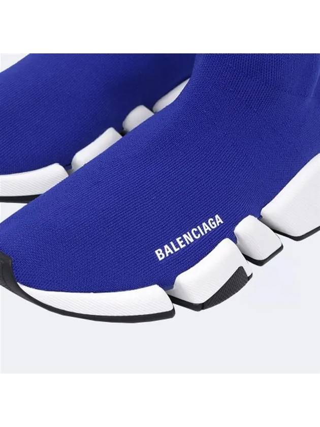 Luxury Balenciaga Trending 2025 Speed 2.0 High Top Sneakers Blue