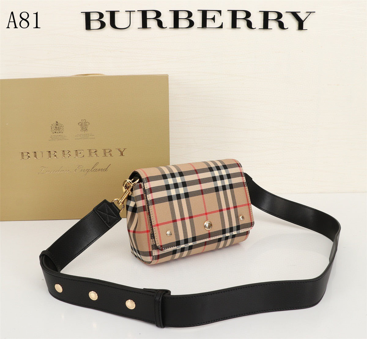 Top Quality  Check And Small Crossbody Bag Archive Beige For Women, Bags 7.1in/18cm 80264541