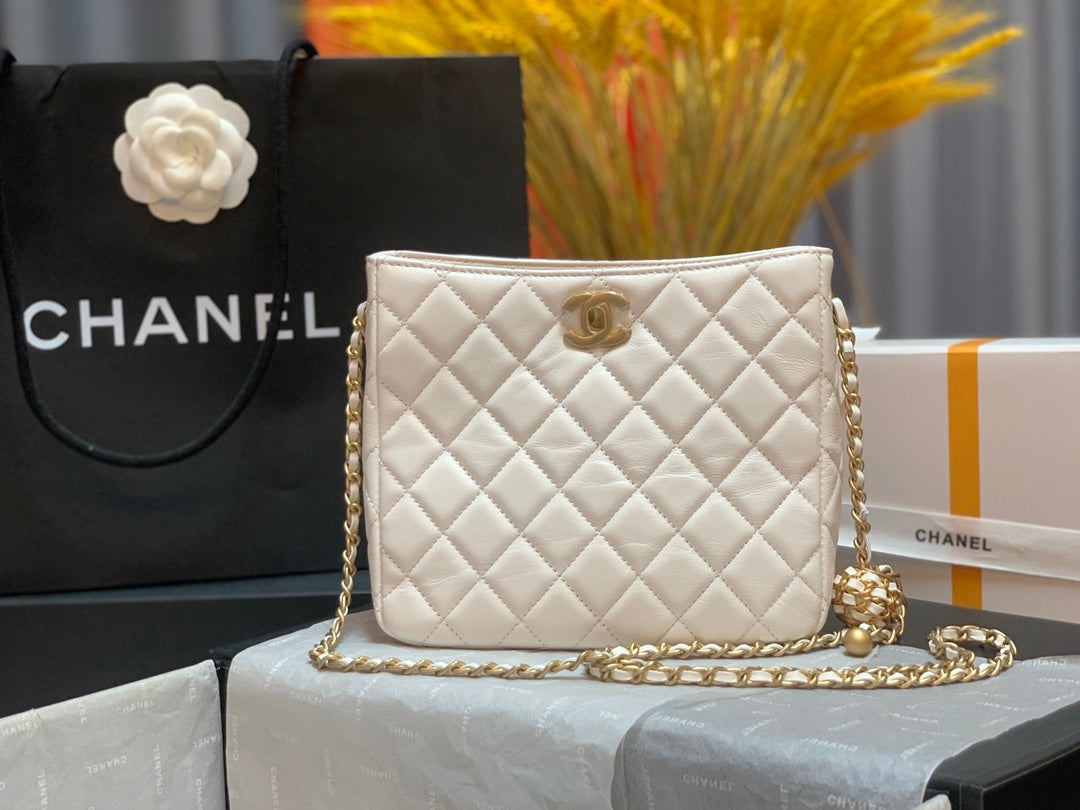 CHLHobo Handbag White Bag For Women 16cm/6in