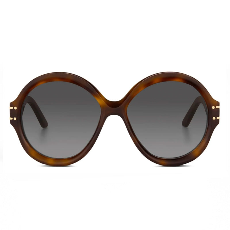 Dior Sunglasses Round Full Rim, Havana Frame and Smoke Gradient Lens DIORSIGNATURER1U26A1