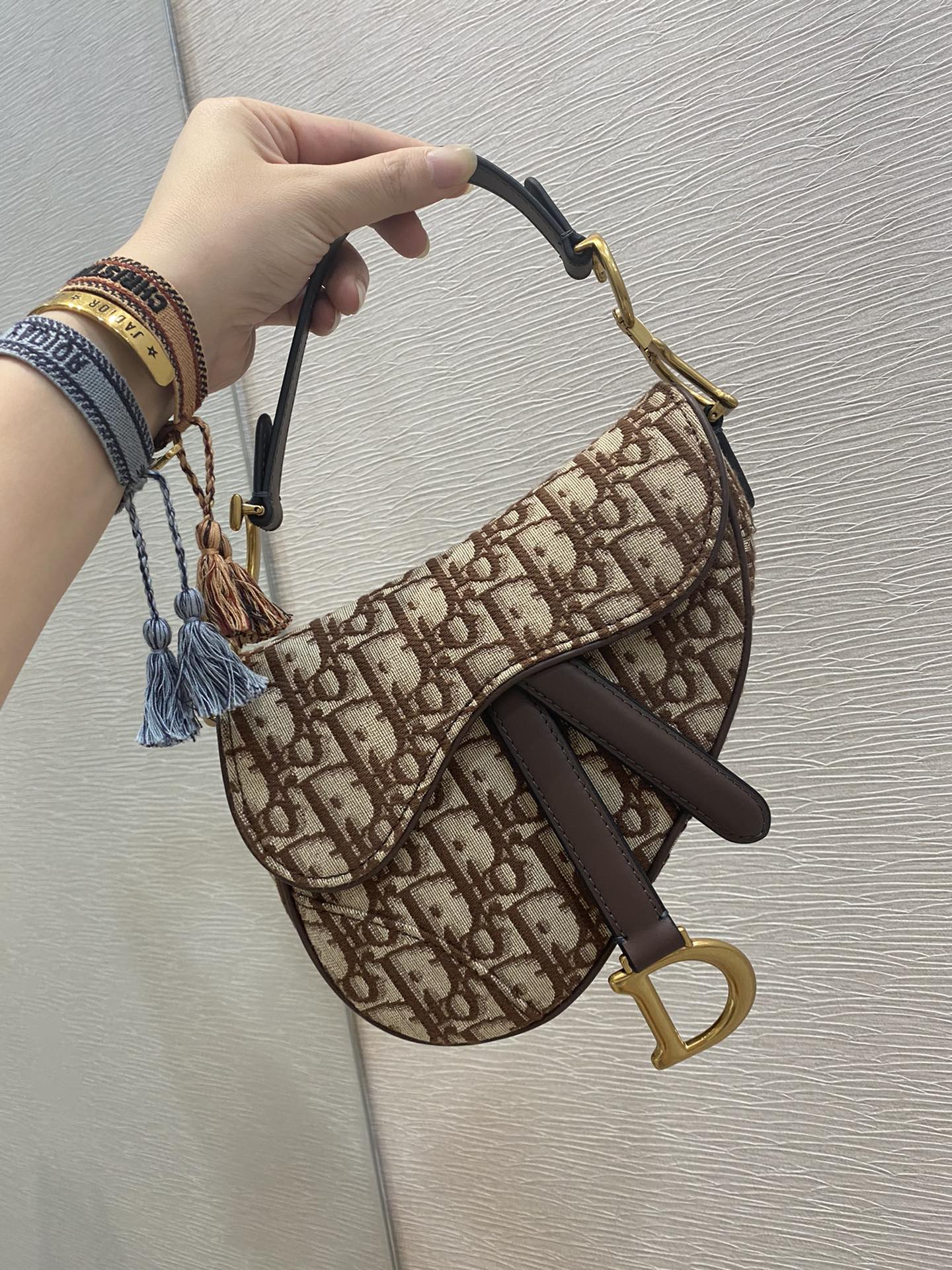 Top Quality Brown Mini Saddle Bag For Women 21cm/7in CD