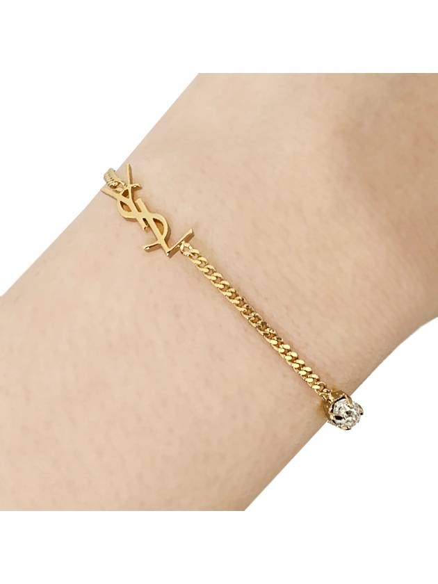 Luxury Saint Laurent Trending 2025 Opyum Heart Chain Bracelet Gold