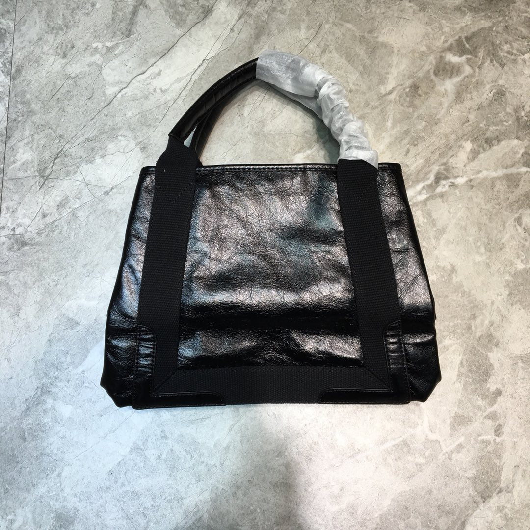 Top Quality Navy Small Cabas Tote Bag In Black, For Women,  Bags 18.5in/47cm