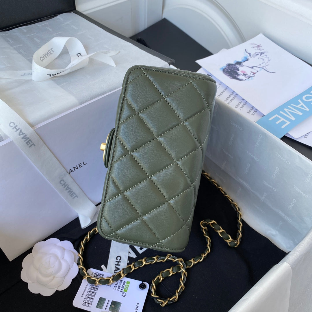CHLMini Top Qualityap Bag Dark Green For Women Bags 6.7in/17cm