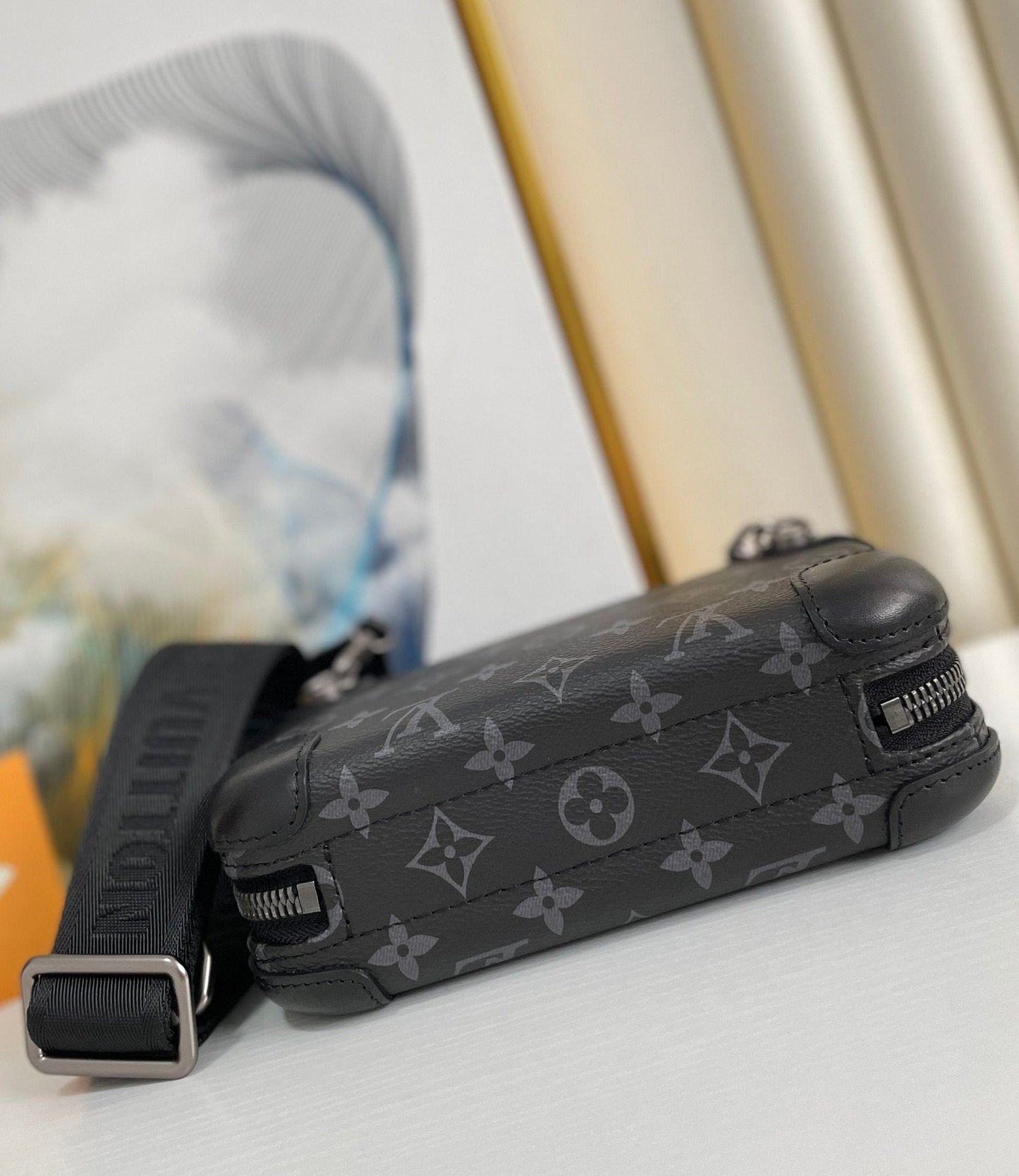 Top Quality Horizon Clutch Monogram Eclipse For Men, Bags, Shoulder And Crossbody Bags 8.3in/21cm Top Quality M45579