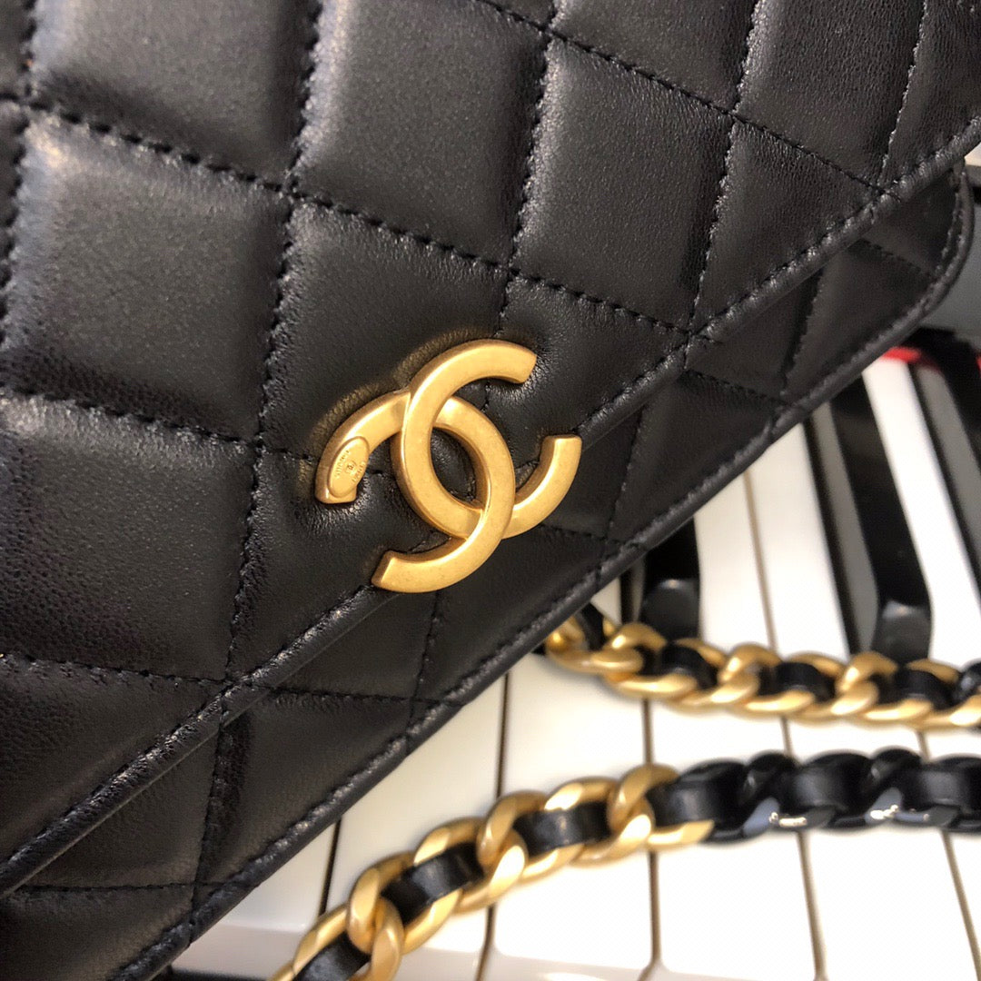 CHLOriginal Small Classic Top Qualityap Bag Gold Hardware Black For Women Handbags, Shoulder Bags 7.5in/19cm AP33814