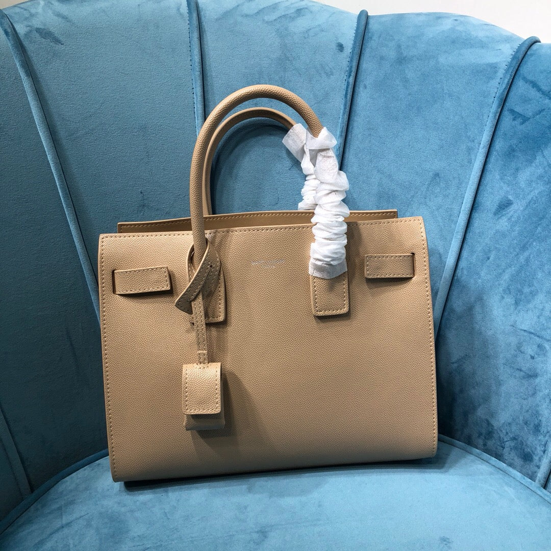 YSSL Sac De Jour Baby In Shiny Dark Beige For Women 10in/26cm YSL 42186302G9W2721