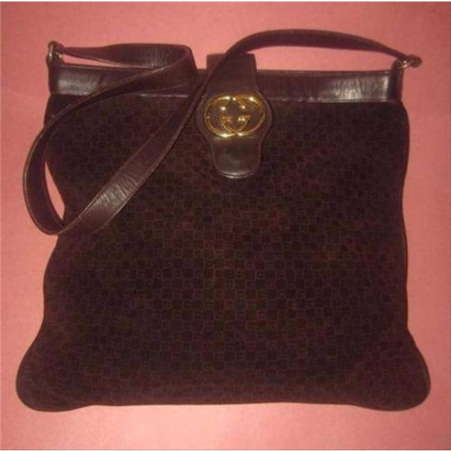 Gucci   Shades Of Brown In Leather Suede Satchel