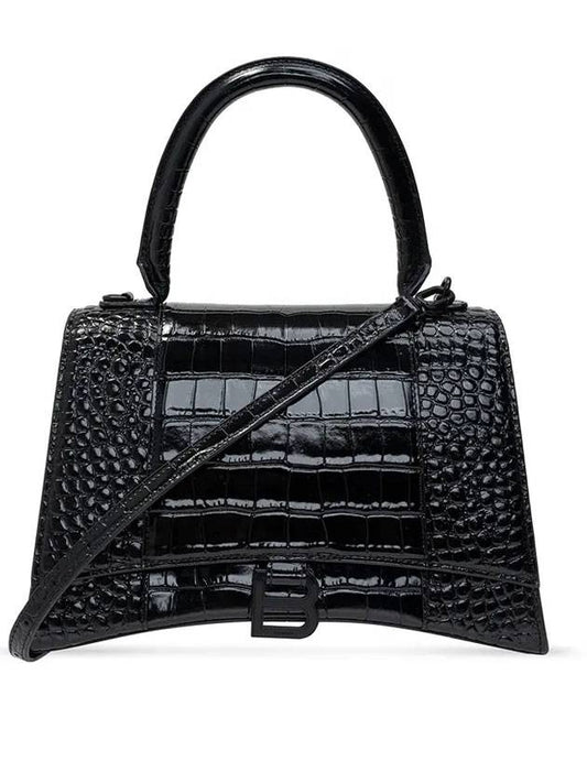 Luxury Balenciaga Trending 2025 Hourglass Top Handle Tote Bag Black