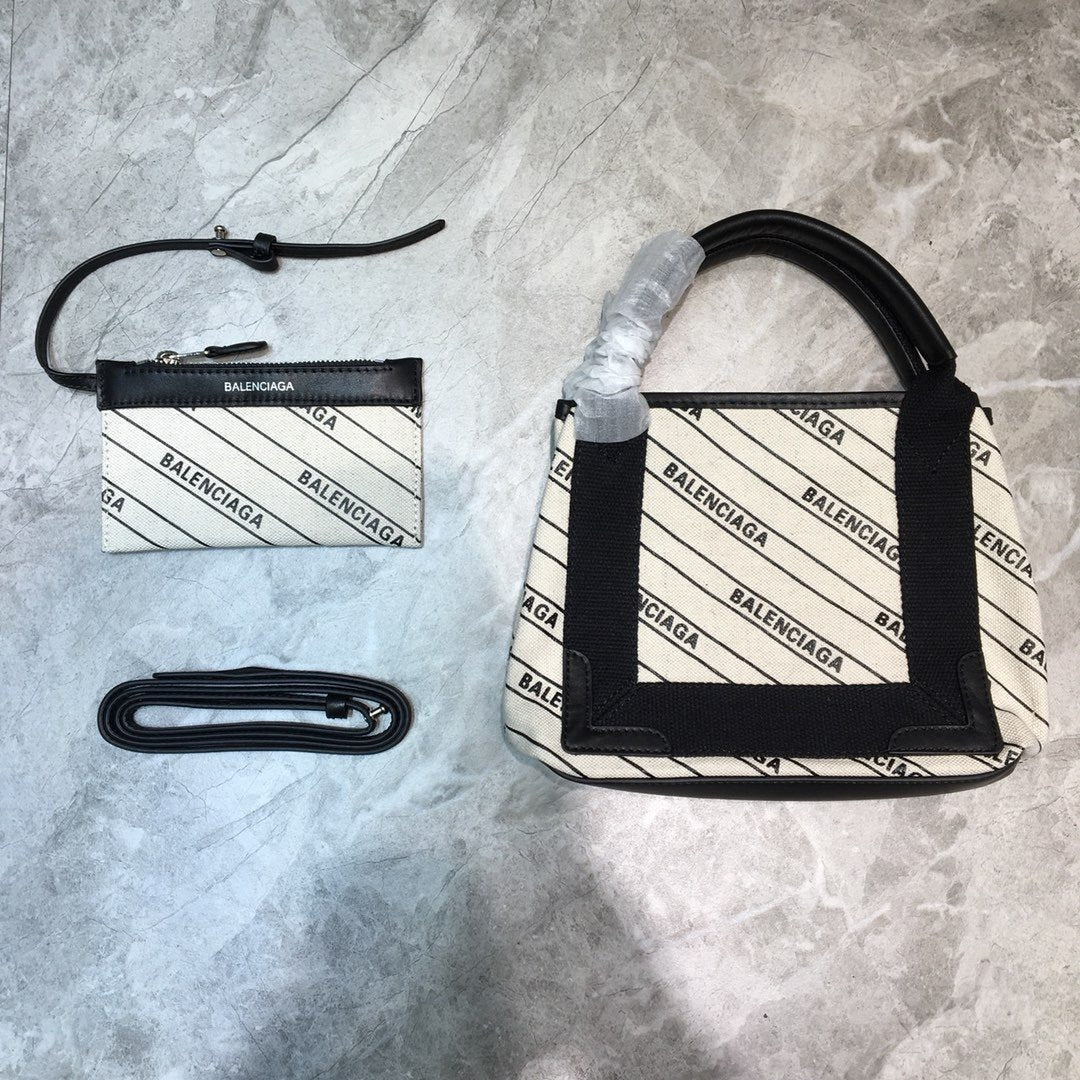 Top Quality Navy XS Tote Bag In White, For Women,  Bags 12.6in/32cm