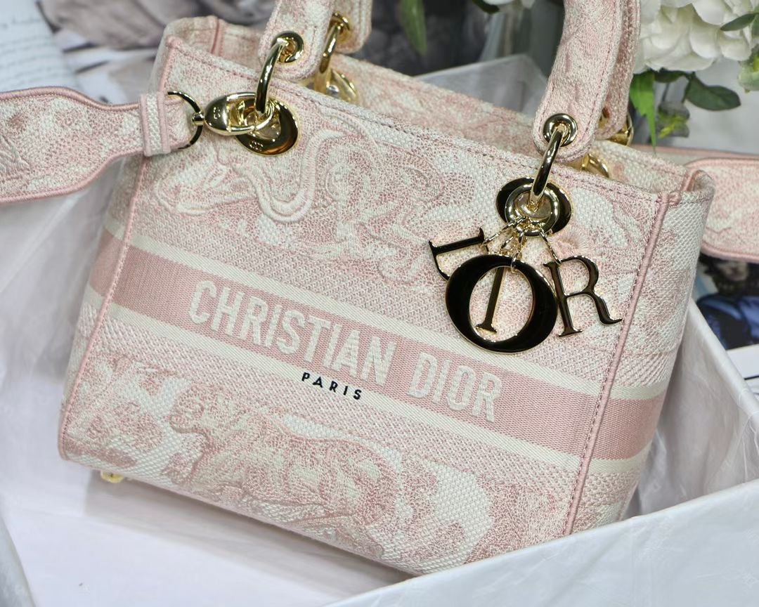Top Quality MeTop Qualityum Lady D-Lite Bag Pink, For Women, Womens Handbags 24cm/9.5in CD M0565OTDT_M912