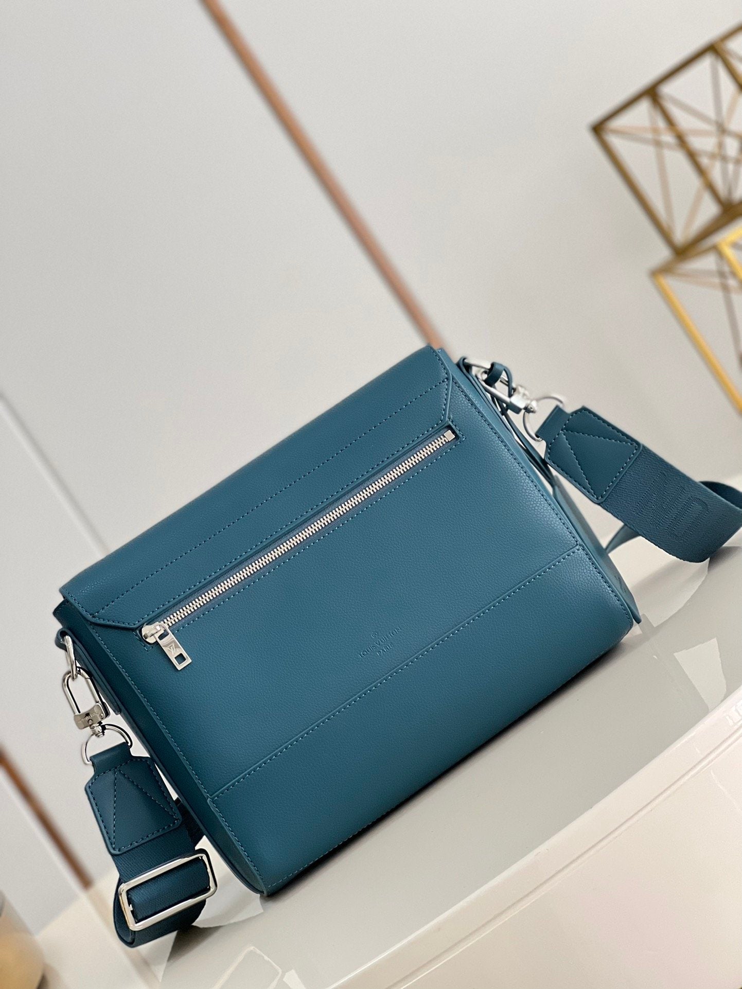 Top Quality Messenger Grain Blue For Men, Bags, Shoulder And Crossbody Bags 11in/28cm Top Quality M59327