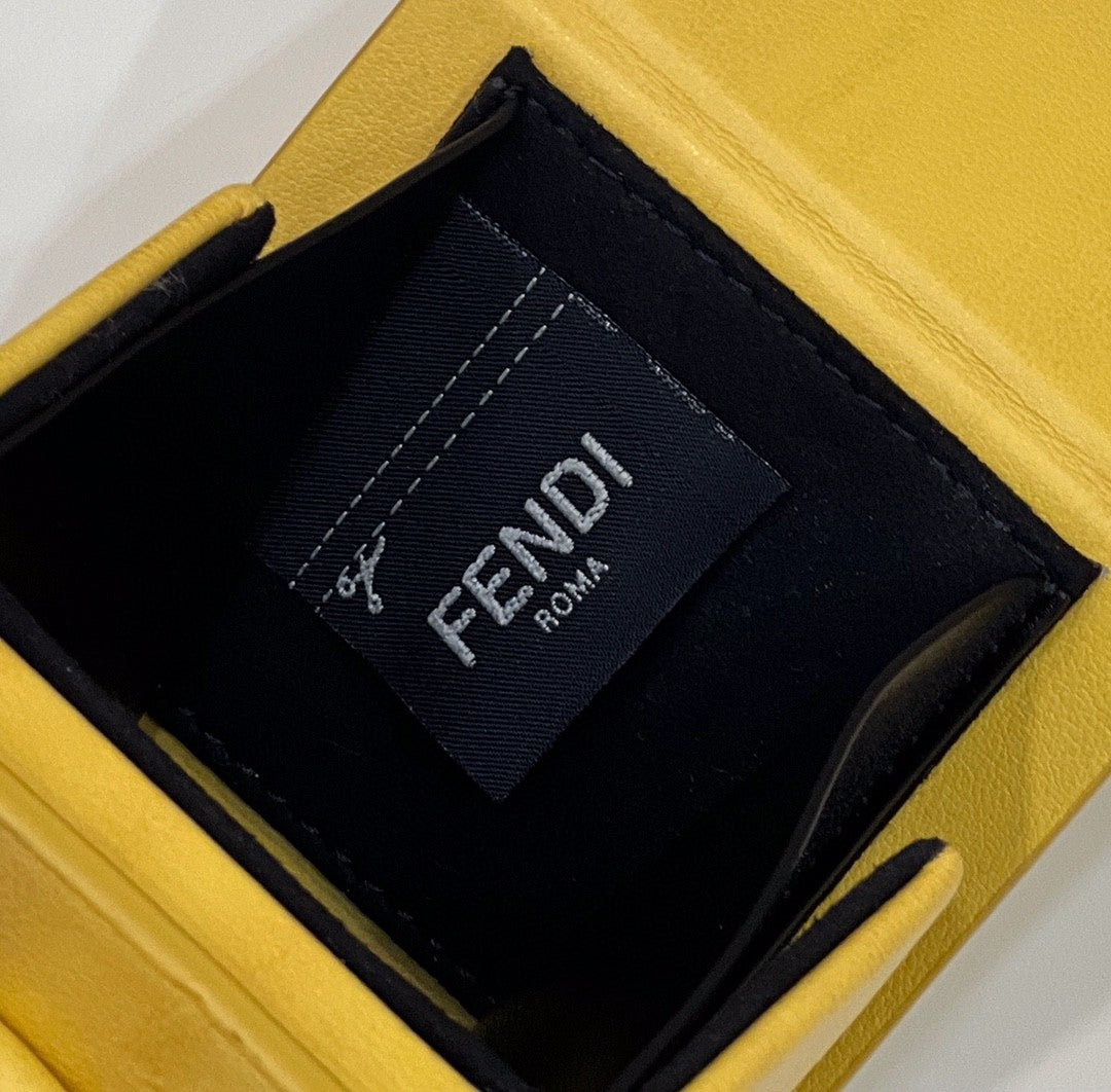 Top QualityTop Quality Logo Box Keychain Yellow Charm Bag For Woman 8cm/3in
