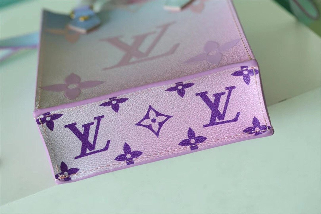 Top Quality Petit Sac Plat Bag In Monogram Canvas For Women 17cm/6.7 Inches Sunrise Pastel Top Quality M81341