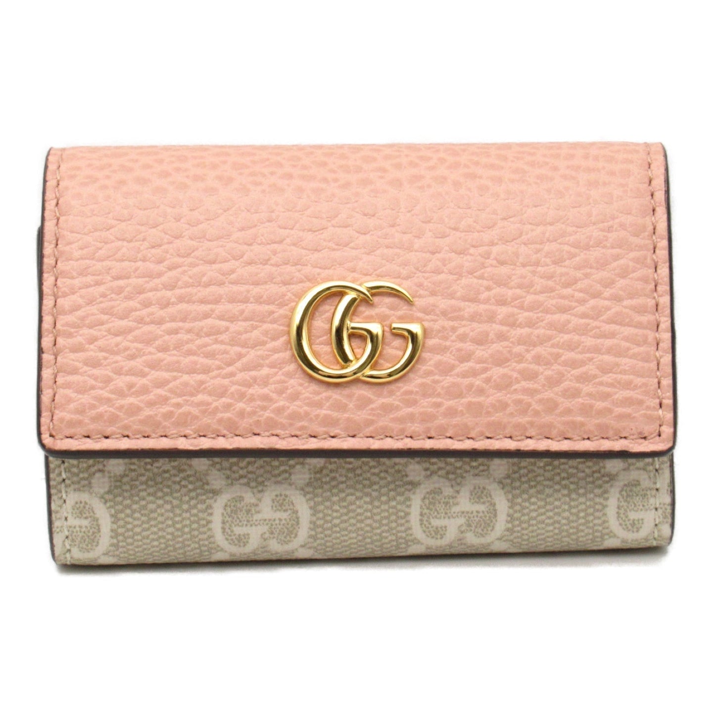 Gucci 6  Keycase Keycase Accessories Leather PVC Coated Canvas  Pink 456118