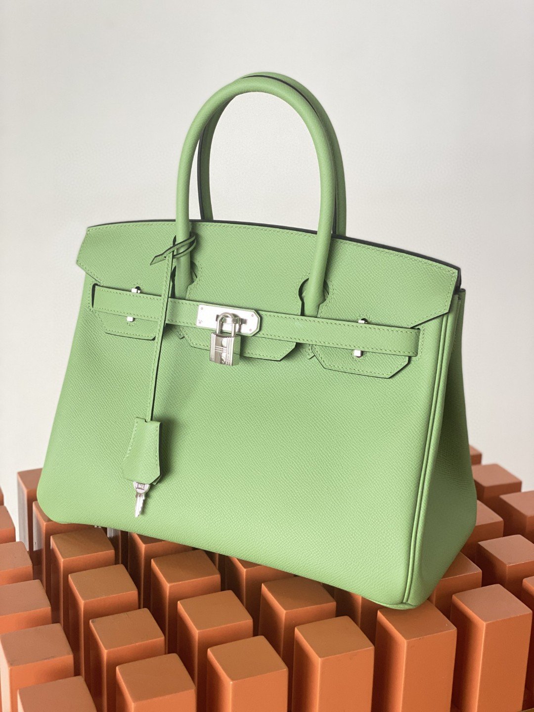 Top Quality Birkin Nata Swift Green For Women SiTop Qualityer Toned Hardware 10in/25cm