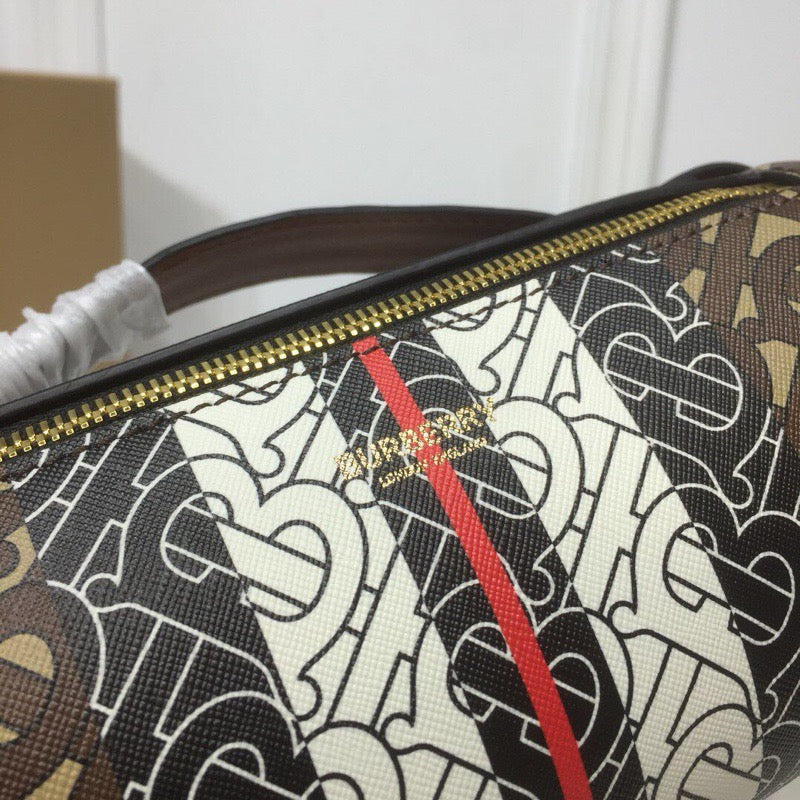 Top Quality The Monogram Stripe E-canvas Barrel Bag For Women, Bags 8.3in/21cm