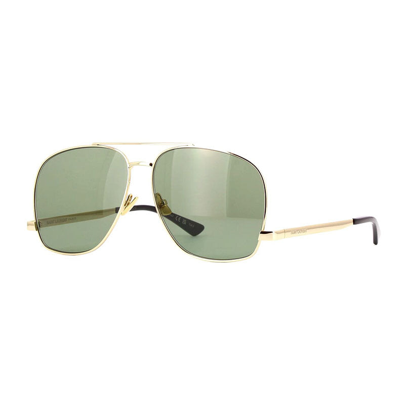 Saint Laurent Sunglasses Aviator Full Rim, Black Frame and Black Lens SL653LEON002