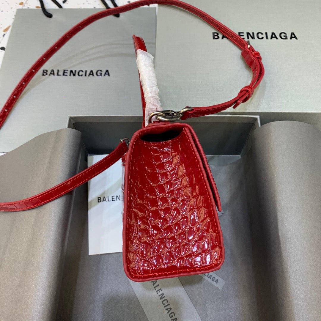 Top Quality Hourglass XS Handbag In Red, For Women,  Bags 7.4in/19cm