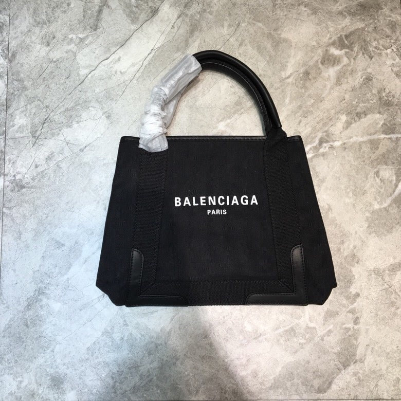 Top Quality Navy Small Cabas Tote Bag In Black, For Women,  Bags 18.5in/47cm 3399332HH3N1000