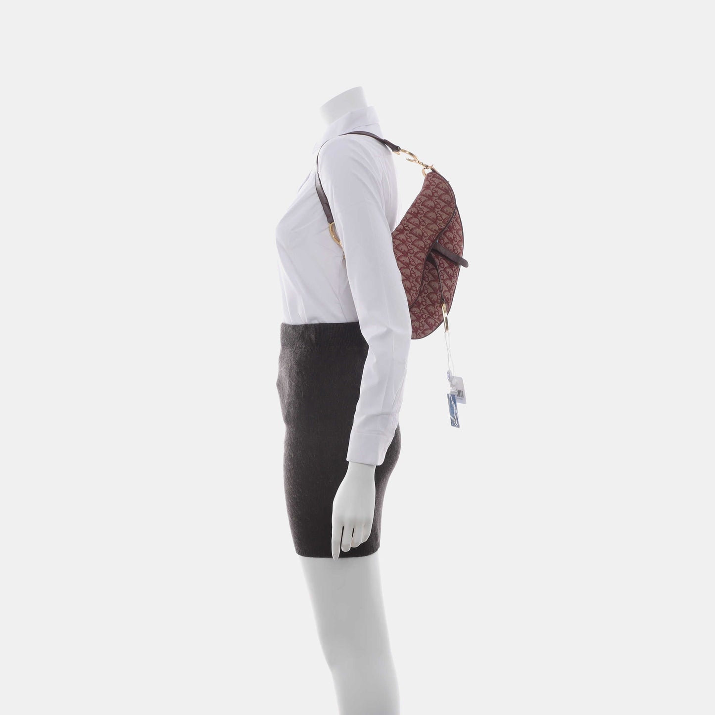 Dior Saddle   Red Burgundy Oblique