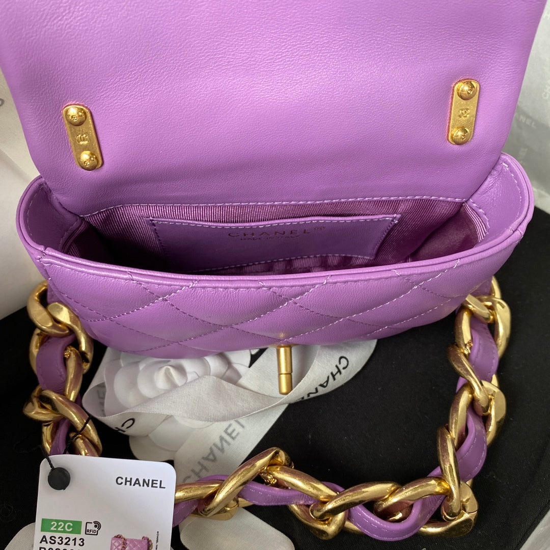 CHLMini Flap Bag Purple For Women, Women’s Bags Shoulder And Crossbody Bags 6in/17cm AS3213