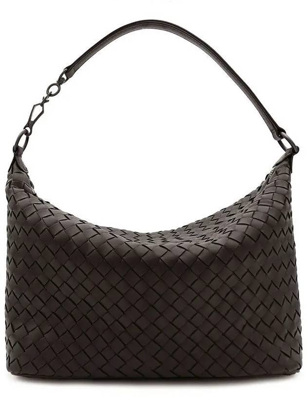 Luxury Bottega Veneta Intrecciato Napa Leather Shoulder Bag Brown