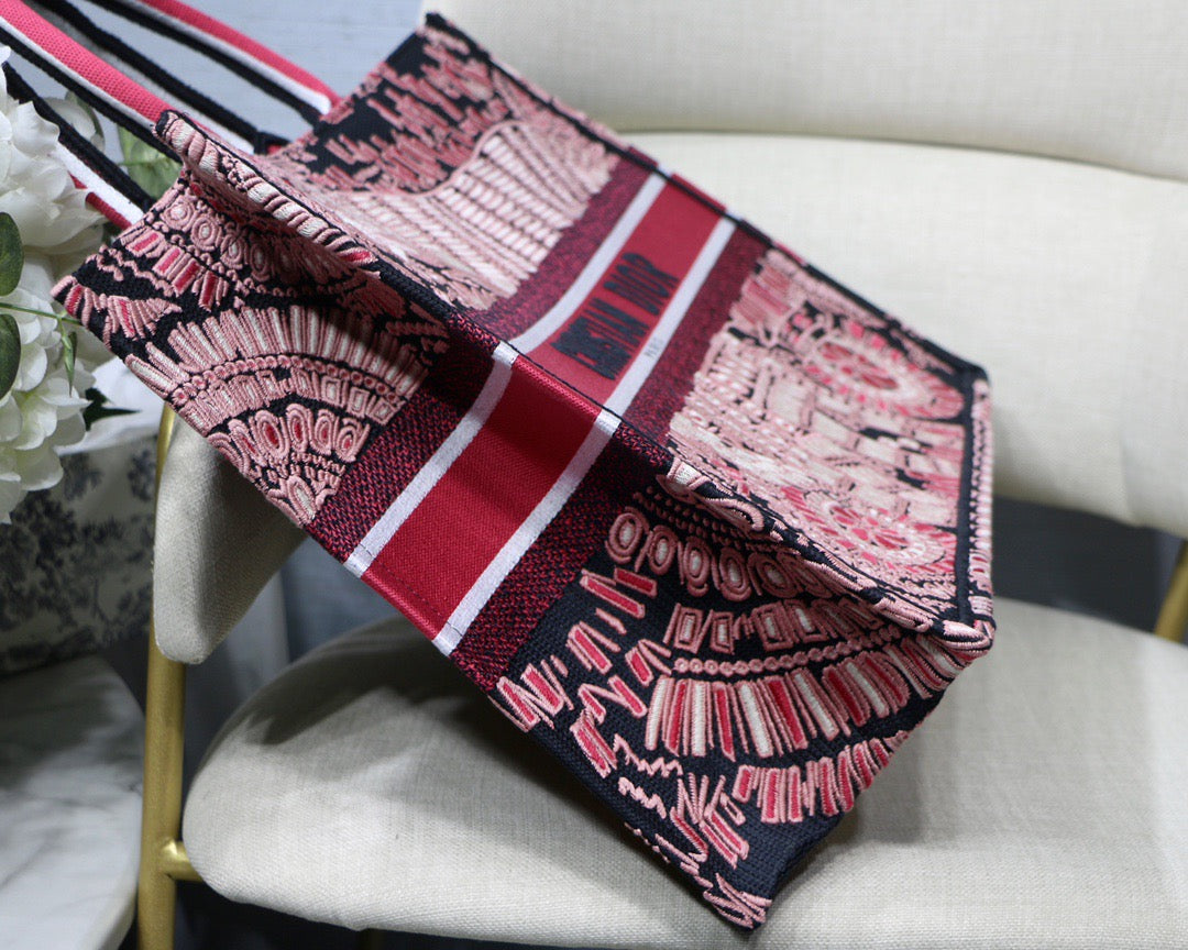 Top Quality Large Book Tote Pink Multicolor, For Women, Womens Handbags 16.5in/42cm CD