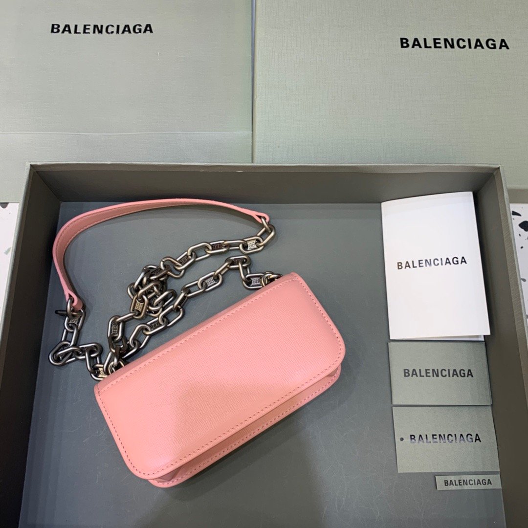 Top Quality Gossip Small On Chain Shoulder Bag Light Pink, For Women,  Bags 7.4in/19cm