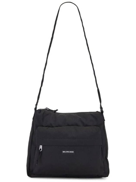 Luxury Balenciaga Trending 2025 Explorer Cross Bag Black