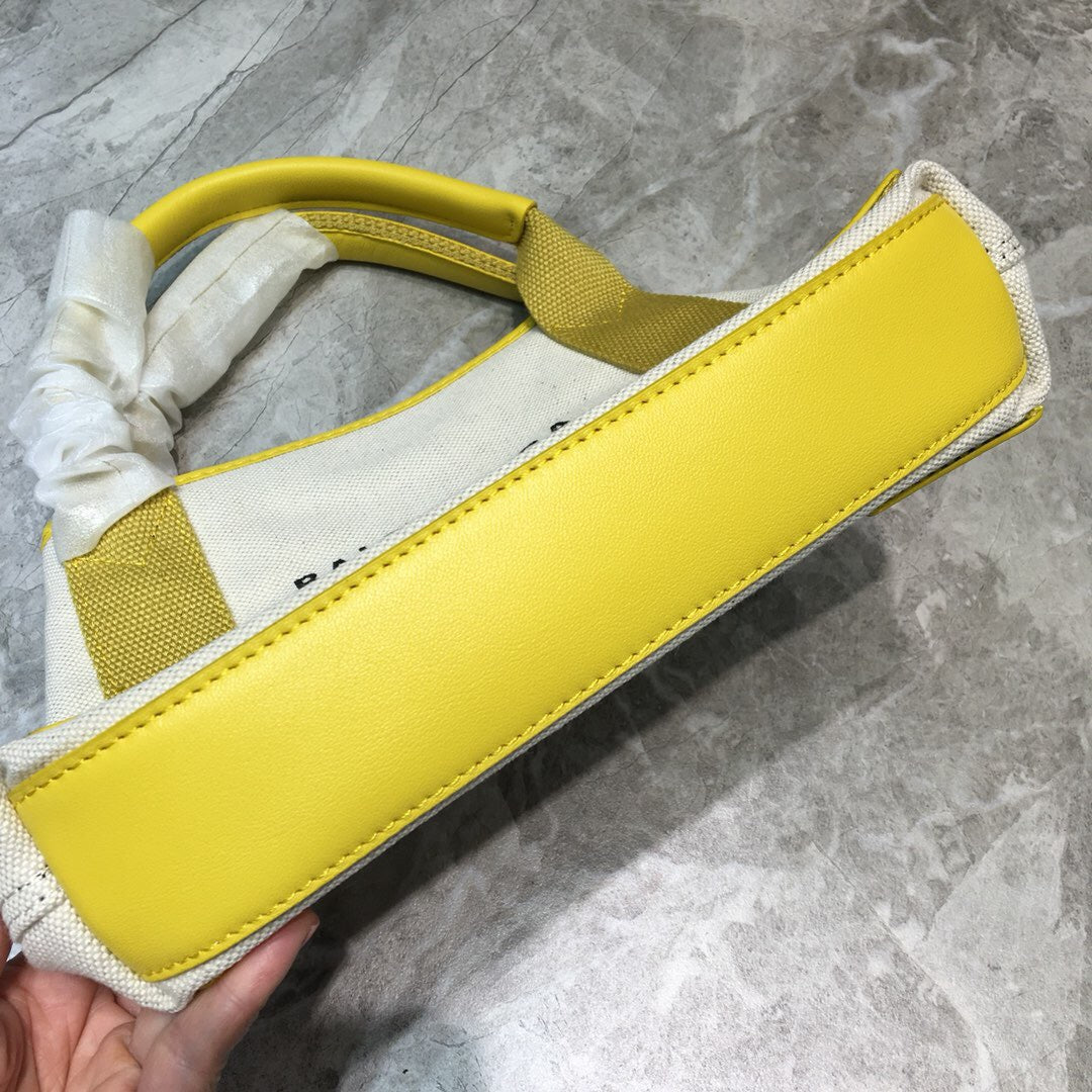 Top Quality Navy XS Tote Bag In Yellow, For Women,  Bags 12.6in/32cm