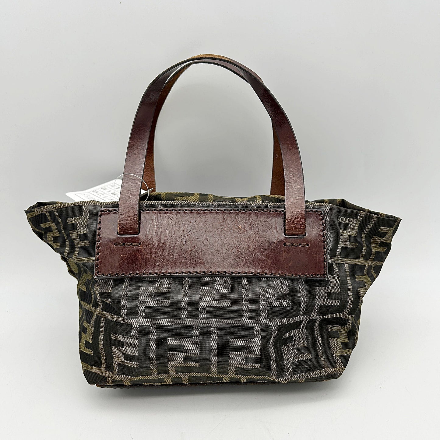 Fendi Zucca FF Top Handle Bag   - Brown Handle Bags, Handbags fe8814vf