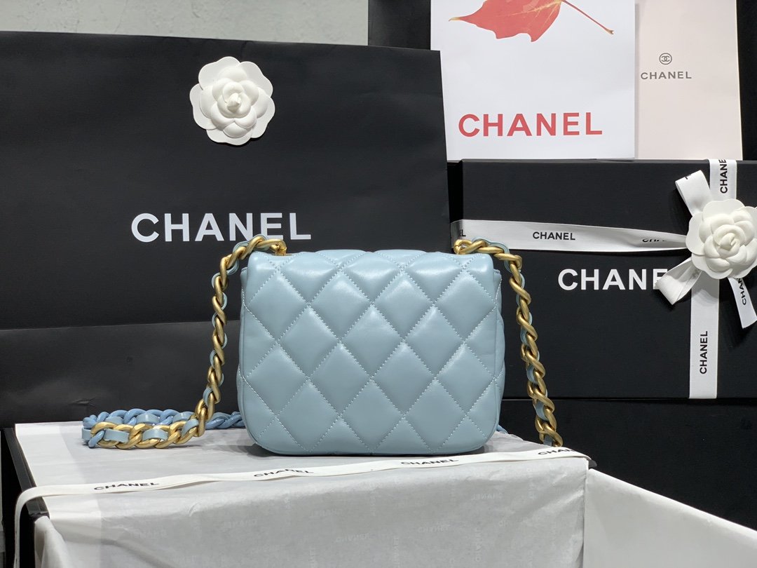 CHLMini Top Qualityap Bag Gold-Tone Metal Blue Bag For Women 13cm/5in