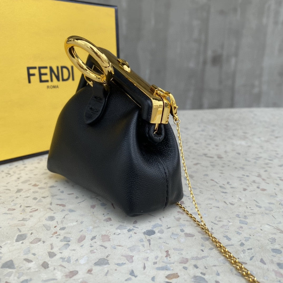 Top QualityTop Quality Nano Top QualityTop Qualityrst Charm Black Bag For Woman 10cm/4in