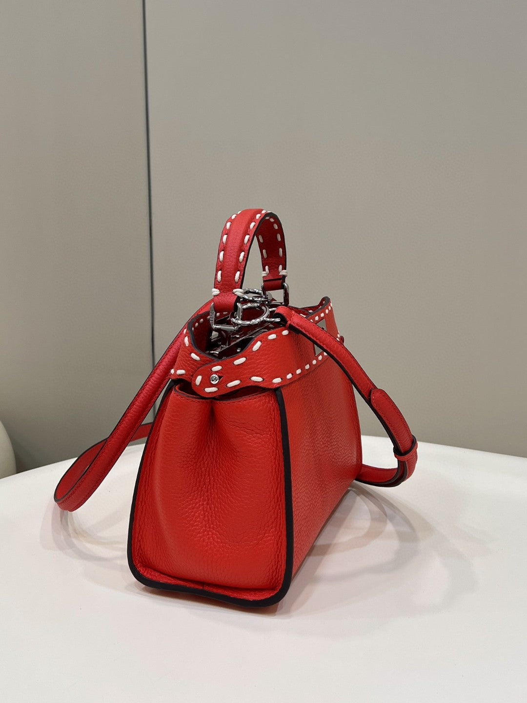 FI Top Quality Small Red Bag For Woman 23cm/9in