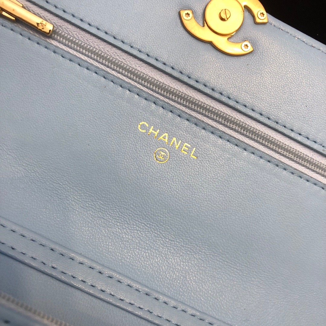 CHLOriginal Small Classic Top Qualityap Bag Gold Hardware Blue For Women Handbags, Shoulder Bags 7.5in/19cm AP33814