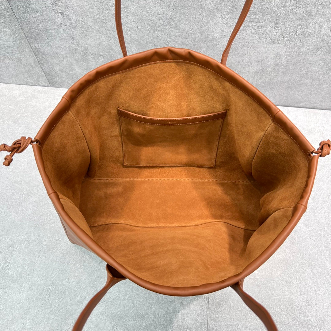Top Quality Cabas Drawstring Cuir Triomphe Tan For Women 17in/44cm 199973DU3.04LU