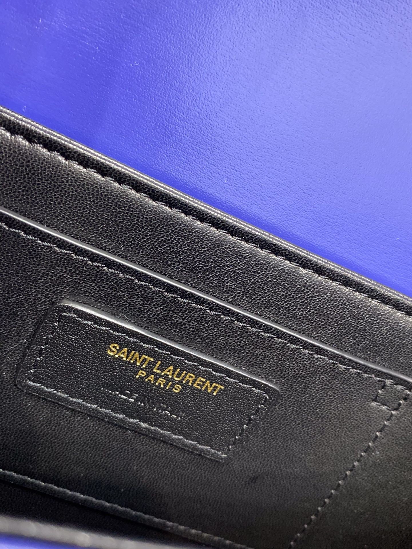 YSSL Solferino Small Satchel In Box Navy Blue For Women  7in/19cm YSL 
