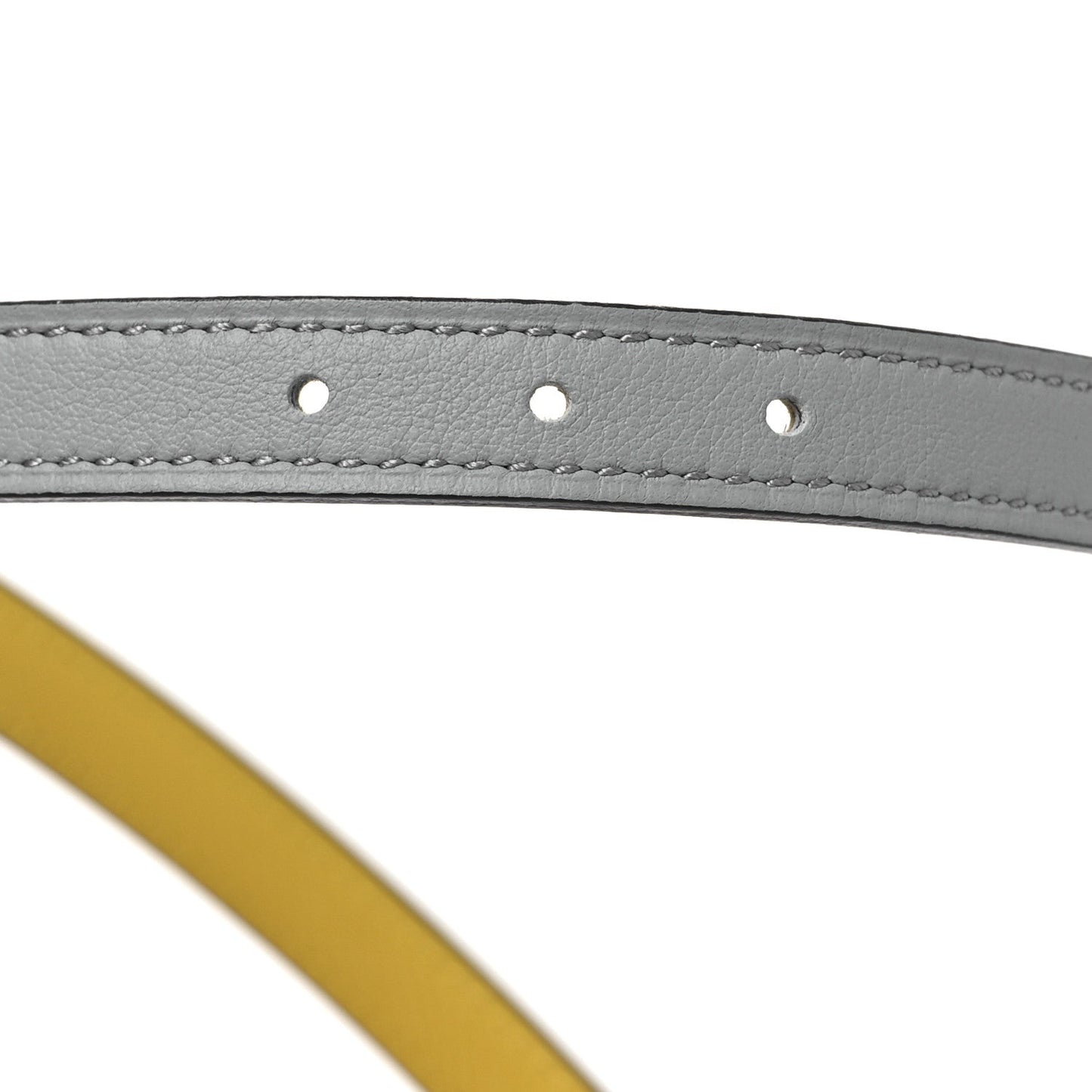 Hermes Swift Epsom 13mm Collier De Chien CDC Belt 75 30 Bleu Glacier Jaune De Naples